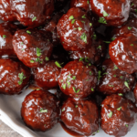 meatballs with grape jelly and bbq sauce stovetop