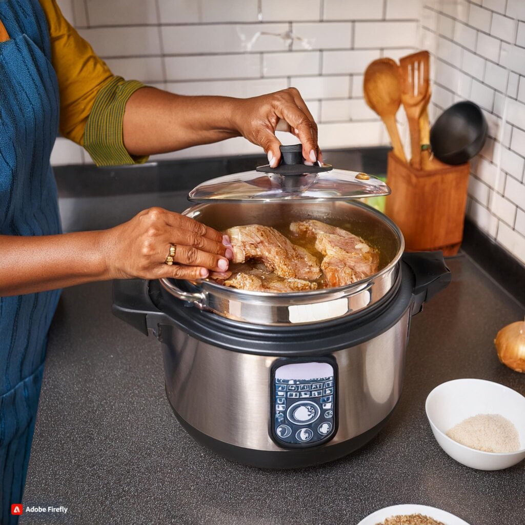 If you’re wondering how long to cook 1 inch pork chops in a pressure cooker. You just to need 8-10 minute Pressure Cooking Time