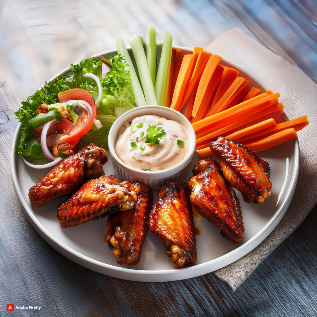 Crispy baked chicken wings with cornstarch