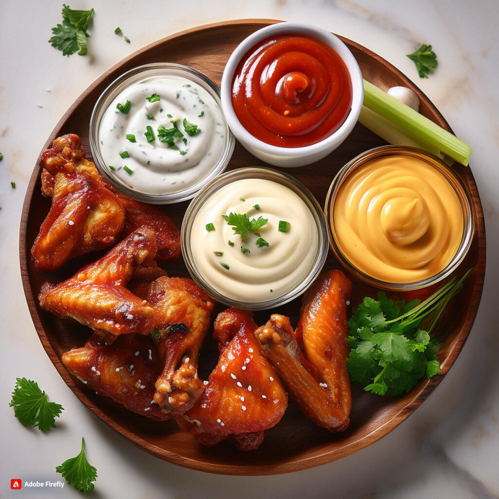 Crispy baked chicken wings with cornstarch